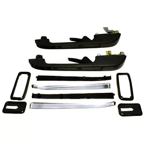 2Pcs Door Handle Rear Left Right Outside Fit For VW Golf Jetta Rabbit 193839205 - Picture 1 of 12
