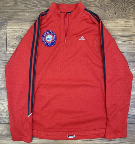 Adidas Clima365 Quarter zip Pullover Philadelphia 76er's Sixers NBA L Lg. Large Cover