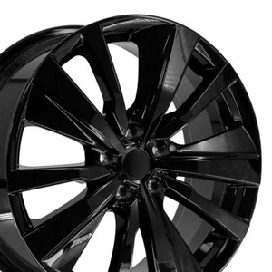 19" Gloss Black 62785 Wheels Set(4) Fits Nissan Altima Sentra Maxima Murano - Picture 1 of 5