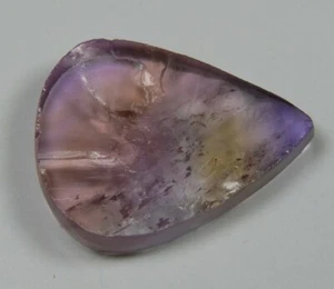 38 CT UNTREATED 100% NATURAL AMETHYST ROUGH DRUZY PEAR CABOCHON GEMSTONE A58 - Picture 1 of 5