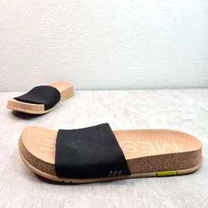Sandali casual estivi comodi piatti elasticizzati neri Message Mullen Slides - Foto 1 di 9