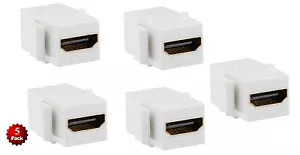 5x HDMI 2.0 HD 4K Keystone Inserto Placa de Pared Acoplador Hembra Jack Joiner Extensor - Imagen 1 de 2