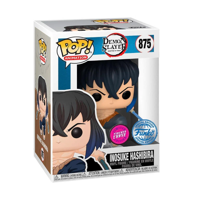 INOSUKE HASHIBIRA #875 Funko Pop Demon Slayer FLOCKED CHALICE COLLECTIBLES EXC