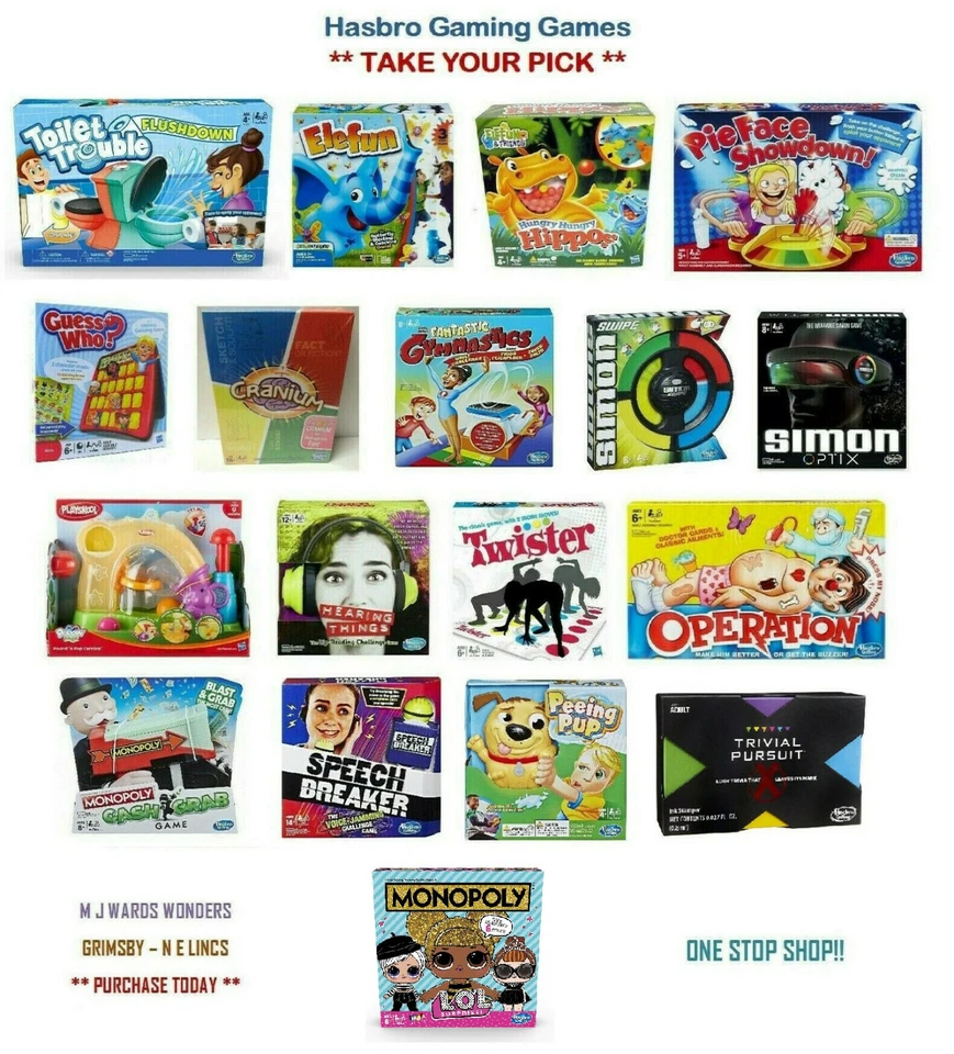 Hasbro Gaming Games - Toys ** MULTI-LISTING - TAKE YOUR PICK ** - Image 1 of 1