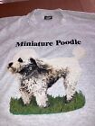 Vintage  NOS Miniature Poodle Screen Stars Best,  Large Ash T-Shirt.  USA