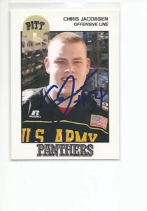 CHRIS JACOBSEN Autographed Signed 2008 ASI card Pitt Pittsburgh Panthers COA - Picture 1 of 1