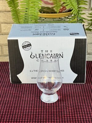 6 Grand Marnier Etched Snifter Crystal Clear Glasses  The Glencairn Whisky Glass - Image 1 of 4