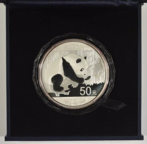 2016 China 150g Silver Panda 50 Yuan with Box & COA 150 Grams - Picture 1 of 10