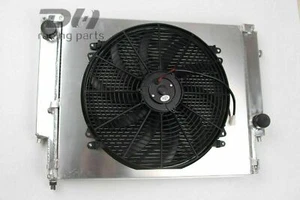 For 1992-1999 98BMW E36 323i 325i 328i MT 2 Row Aluminum Radiator+16" Fan+Shroud - Picture 1 of 10