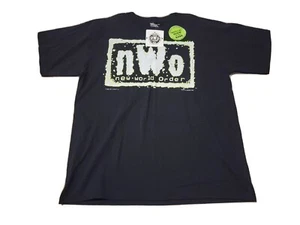 nWo "New World Order" T-Shirt XL 1998 WCW "Glow in The Dark" Nash Sting Hogan - Picture 1 of 12