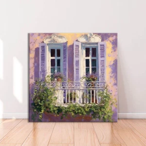 French Balcony Painting Limited Edition High Quality Home Decor Australian Made - Picture 1 of 3