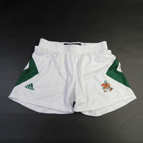Miami Hurricanes adidas Athletic Shorts Women's White/Green New Cover