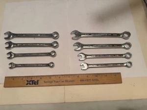 NEW CRAFTSMAN 8pc POLISHED CHROME SAE & METRIC MM 12pt COMBINATION WRENCH SET - Picture 1 of 8