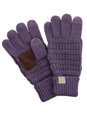 C.C. Kids' Children's Cable Knit Warm Anti-Slip Touchscreen Texting CC Gloves - Image 1 of 4