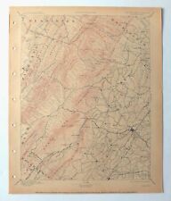 Staunton Shenandoah Mountains Stuarts Draft Virginia Antique USGS Topo Map 1894