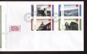 Canada FDC 2007 Royal Architectural Institute, se-tenant strip of 4, sc#2218a - Picture 1 of 1