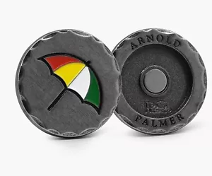 Arnold Palmer Magnetic Holder & Ball Marker - Pewter 2025 New by PRG - Picture 1 of 1