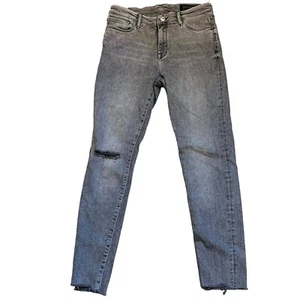 Jean al tobillo All Saints Grace Destroy en gris lavado para mujer talla 31 - Imagen 1 de 9
