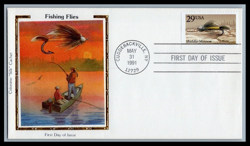 US FDC # 2549 29c Fishing Flies Colorano   1991, 9p4760 - Image 1 of 1