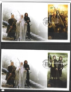 New Zealand 2003 Lord of The Rings RETURN OF THE KING First Day Cover M/S set - Picture 1 of 3