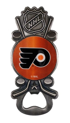 Philadelphia Flyers NHL Party Starter Magnetic Metal Bottle Opener Cover