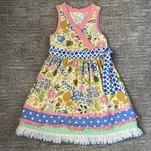 Matilda Jane May Day Girls Dress Sz 6 Garden Path Scrappy Adventure Begins - Picture 1 of 6