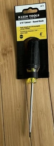 Klein Tools 601-4 3/16" Cabinet Tip Screwdriver 4" Shank - Picture 1 of 3