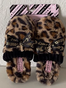 Juicy Couture KAWAKI pelliccia sintetica LEOPARDO ciabatte charm donna S 5/6 NUOVE - Foto 1 di 15