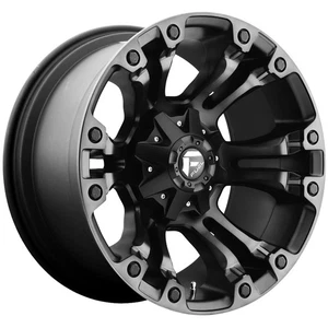 17x9 -12 Fuel 1PC D851 Vapor 5x4.5,5x5.0 Matte Black Gray Tint Wheels (Set of 4) - Picture 1 of 3