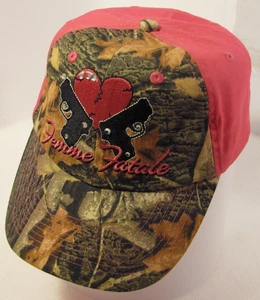 Femme Fatale Hat Womens Ponk Camouflage Love and Guns Bling Adjustable Cap - Picture 1 of 10