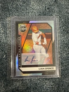 2021 Panini Elite Extra Edition Liam Spence Prime Numbers Auto CHICAGO Cubs - Picture 1 of 2
