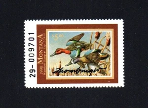 MONTANA MT5 WATERFOWL DUCK STAMP 1990 MNH PRISTINE ARTIST SIGNED - Picture 1 of 1