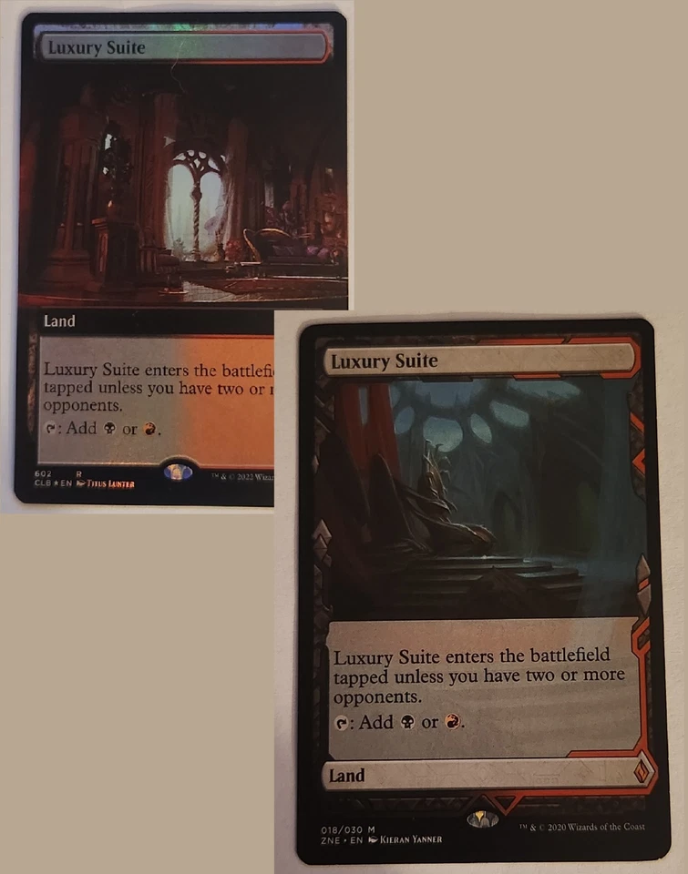 FOIL Luxury Suite MTG CLB  Extended  NM Rakdos Dual Rare Battle Bond Land - Image 1 of 3
