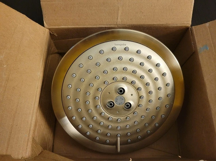 Hansgrohe 28471821 Raindance 6" 3 Spray Cabezal de Ducha, Níquel Cepillado Foto 1 de 1