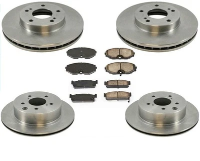 Rotores de disco de freno delanteros y traseros y pastillas de cerámica se adaptarán a Infiniti J30 1993-1997 Foto 1 de 4