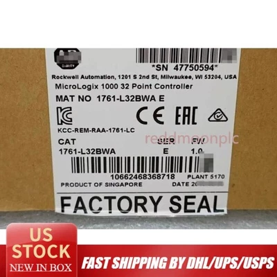 Allen-Bradley 1761-L32BWA MicroLogix1000 32 Point Controller  US Free Tax - Image 1 of 4