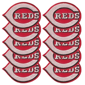10 pcs Cincinnati Reds Baseball Sport Logo Size 3.0"x2.1" Sew Iron on Patches - Picture 1 of 12