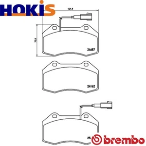 BRAKE PAD SET DISC BRAKE P 23 162 FOR ALFA ROMEO 4C/SPIDER 960 A1.000 1.7L 4cyl - Picture 1 of 9