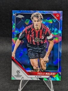 2021 Topps Chrome Sapphire UEFA Paolo Maldini Legend Variations Card #L-4 Milan - Bild 1 von 2