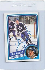 1984/85 Topps #137 Dan Daoust Maple Leafs Signed Auto *L1559 - Picture 1 of 2