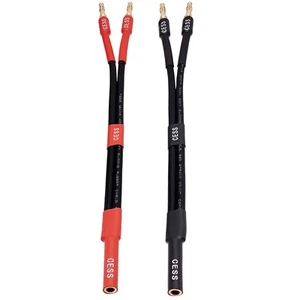 CNCESS CESS-141 Banana Plug Cable Splitter 1-in 2-Out, 2 Pack  - Picture 1 of 8