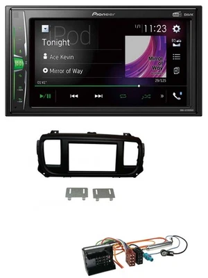 Pioneer 2DIN MP3 DAB USB Bluetooth Autoradio für Peugeot Expert Traveller ab 201 - Bild 1 von 4