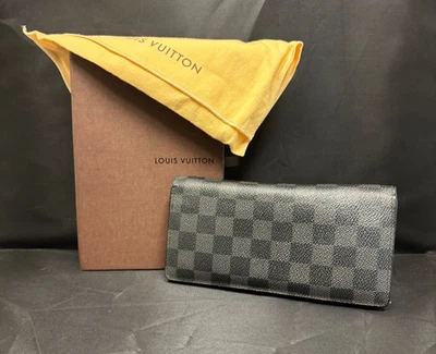 Cartera Larga Louis Vuitton Damier Grafito - Tablero de Cuadros Negro y Gris - Caja/Bolso Foto 1 de 4