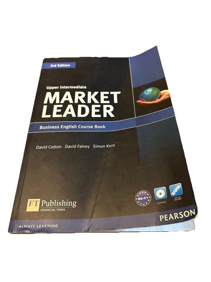 Market Leader Upper Intermediate Course Book w/Sealed DVD Some Marks/Damage - Image 1 of 4