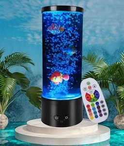 Fish Lamp Bubble Gift for Kids Men Women Home - Picture 1 of 6