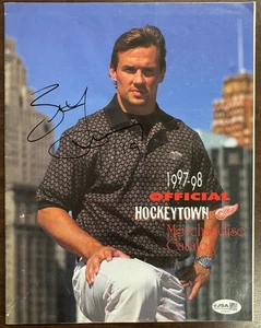 Steve Yzerman Signed Autographed 1997/98 Hockeytown Magazine JSA - Picture 1 of 4