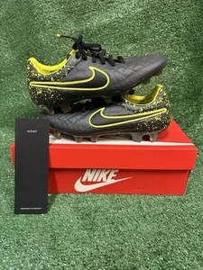 Nike Tiempo Legacy FG Anthracite Volt Soccer Cleats Men's US Size 7 (631521-007) - Picture 1 of 12