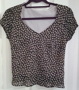 BHS Women's Floral Blouse Size 10 UK/38 EU - Picture 1 of 5