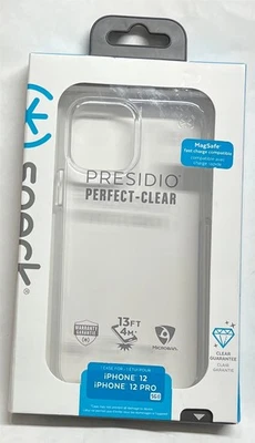 Speck - Presidio Perfect-Clear Case for Apple iPhone 12/12 Pro - Clear/Clear - Image 1 of 4