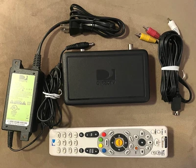 DirecTV H25 Satellite Receiver w/Power Adapter A/V Cable & Remote MODEL: C51-100 - Image 1 of 4